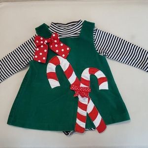 Bonnie Baby Candy Cane Jumper